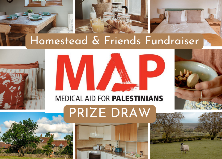 Enter our charity prize draw – raising funds for Medical Aid for Palestinians